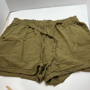 SO Soft Short High Rise Camp Shorts Olive Size 2X